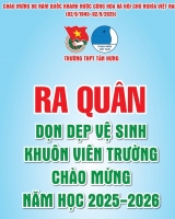 RA QUÂN VỆ SINH MÔI TRƯỜNG MỪNG QUỐC KHÁNH 2/9 VÀ NĂM HỌC 2025-2026