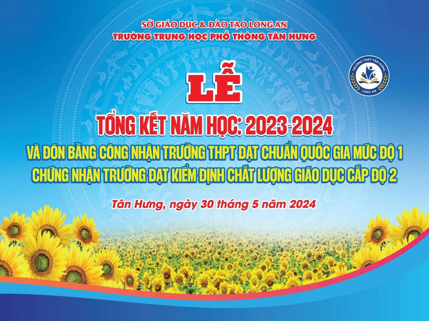 LỄ TỔNG KẾT NĂM HỌC 2023 - 2024 VÀ ĐÓN BẰNG CÔNG NHẬN TRƯỜNG ĐẠT CHUẨN QUỐC GIA MỨC ĐỘ 1, CHỨNG NHẬN TRƯỜNG ĐẠT KIỂM ĐỊNH CHẤT LƯỢNG GIÁO DỤC CẤP ĐỘ 2